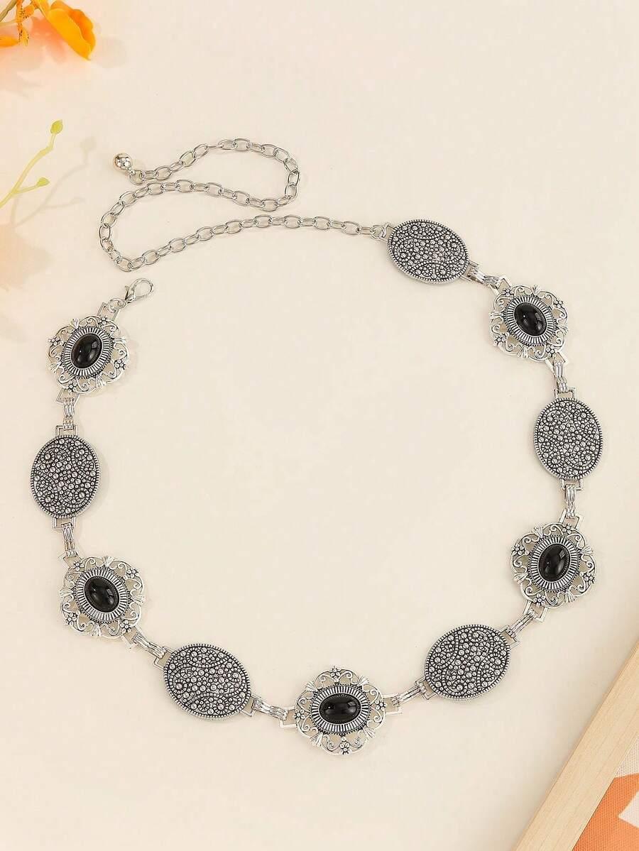 SHEIN SREBRNY OZDOBNY PASEK S07__110