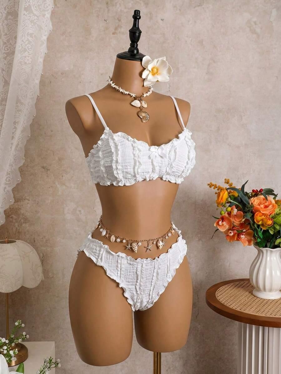 SHEIN DWUCZĘŚCIOWY STRÓJ KĄPIELOWY S09__M