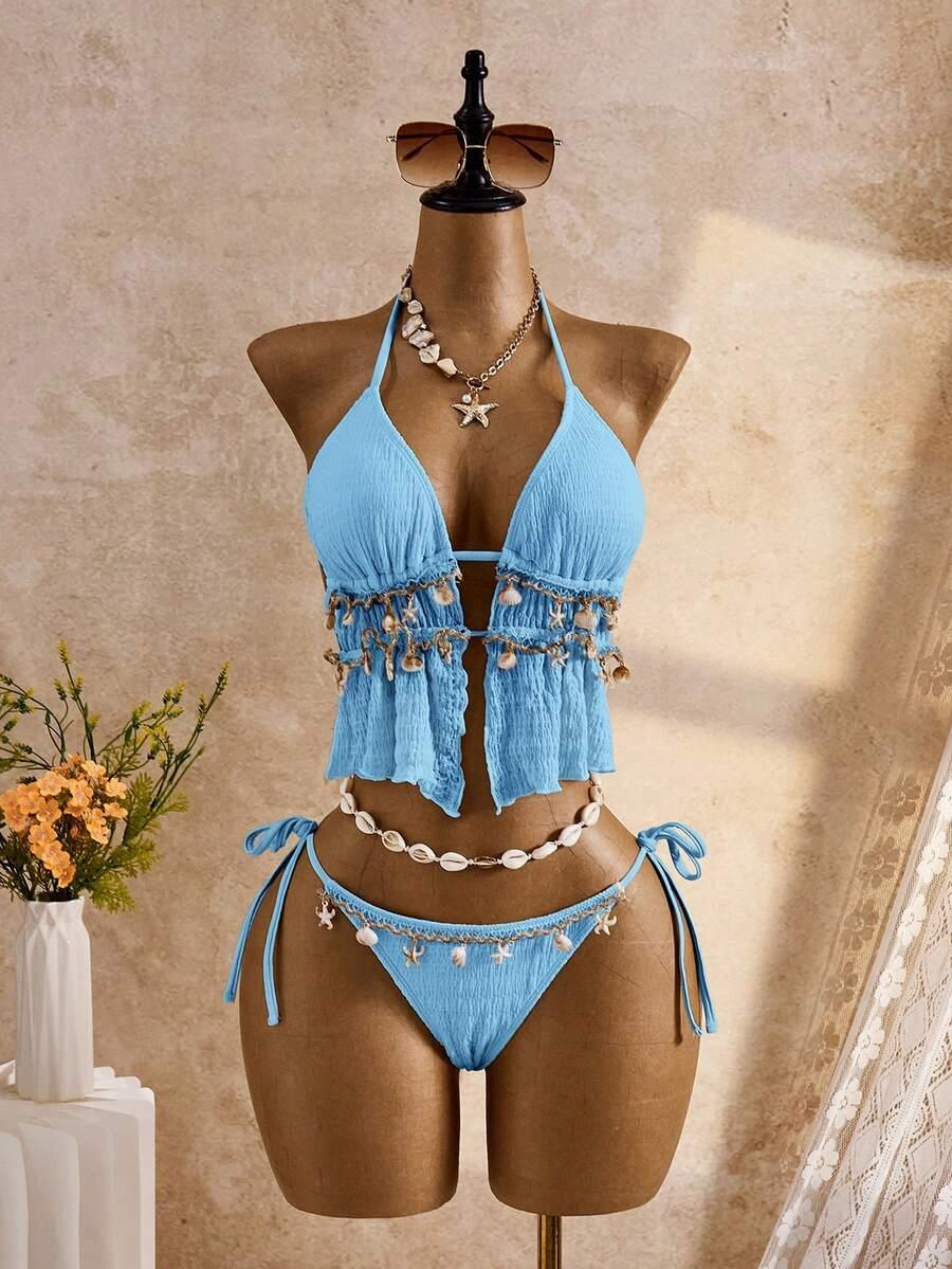 SHEIN DWUCZĘŚCIOWY STRÓJ KĄPIELOWY S09__S