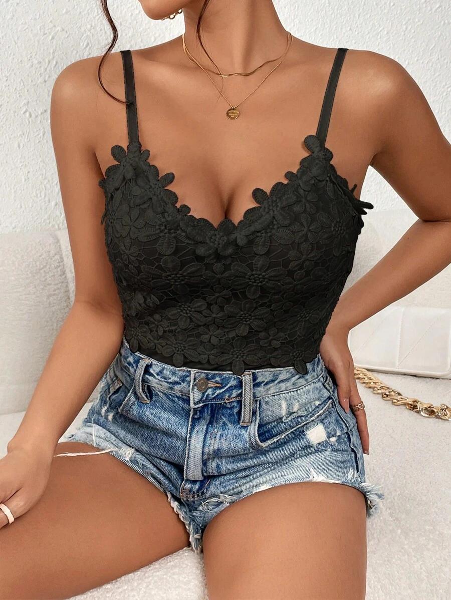 SHEIN CZARNE BODY NA RAMIĄCZKACH S06__S