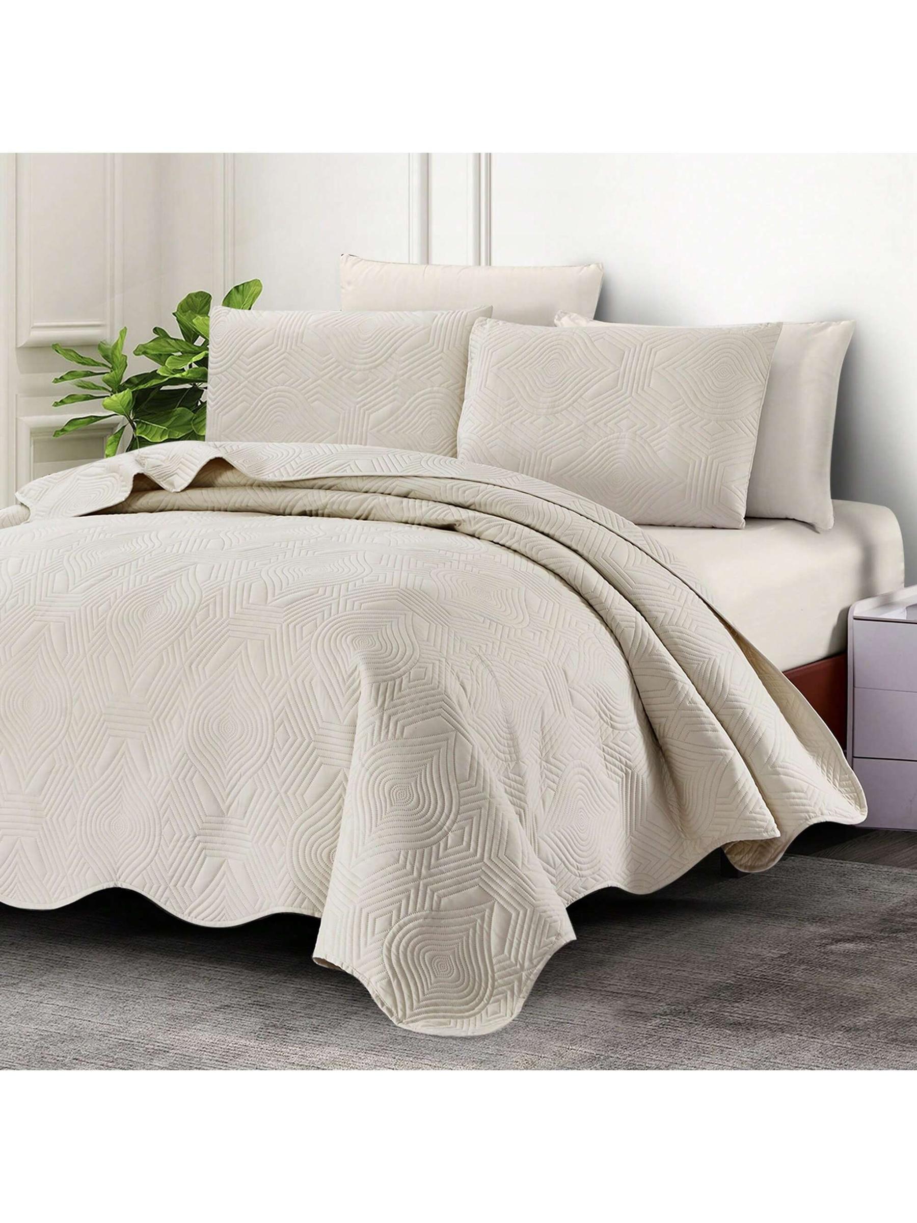 SHEIN POSZEWKA NA KOŁDRĘ I DWIE PODUSZKI S07__203X229CM