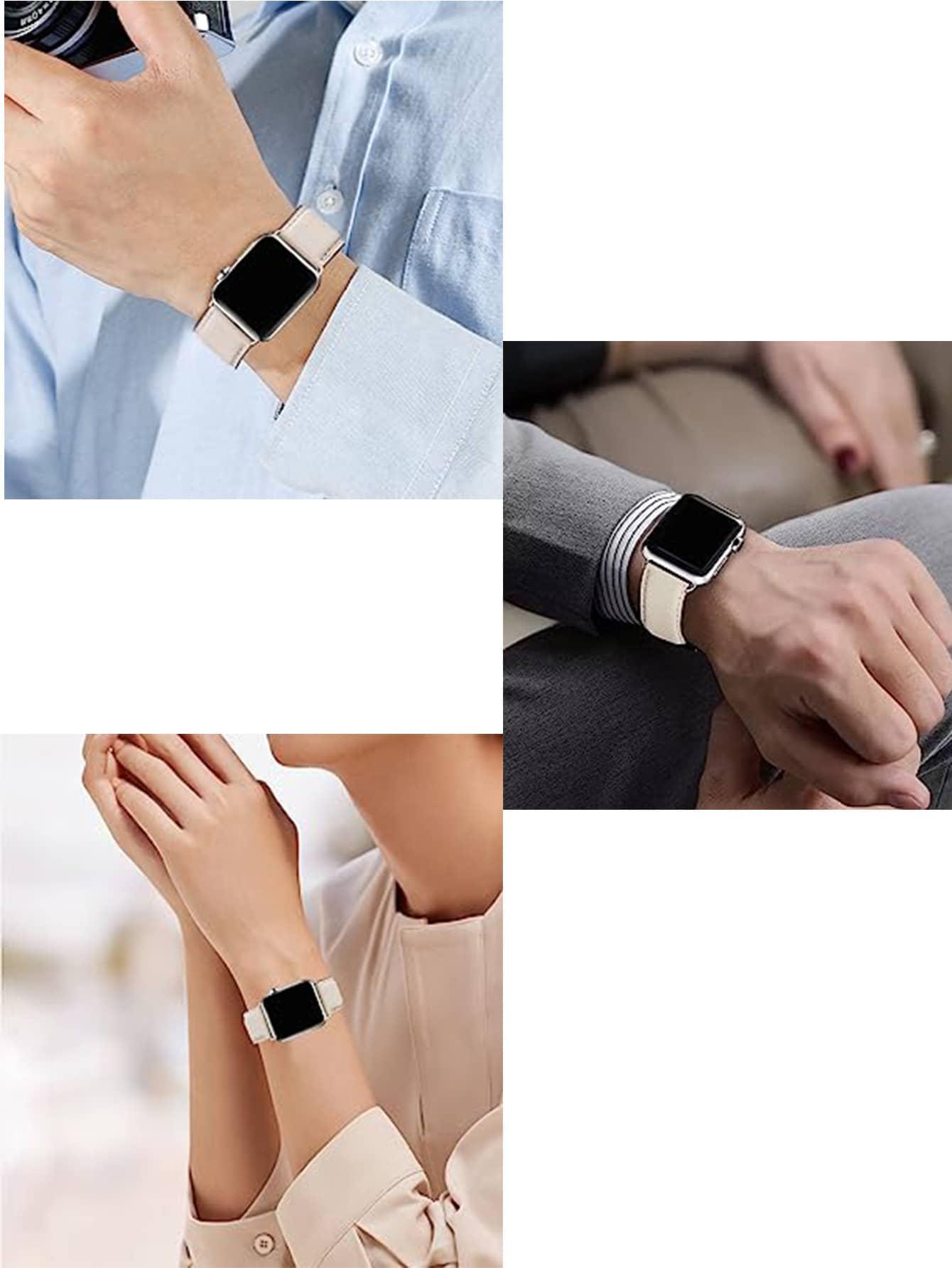 SHEIN BEŻOWY PASEK DO ZEGARKA APPLE WATCH S07__38/40/41