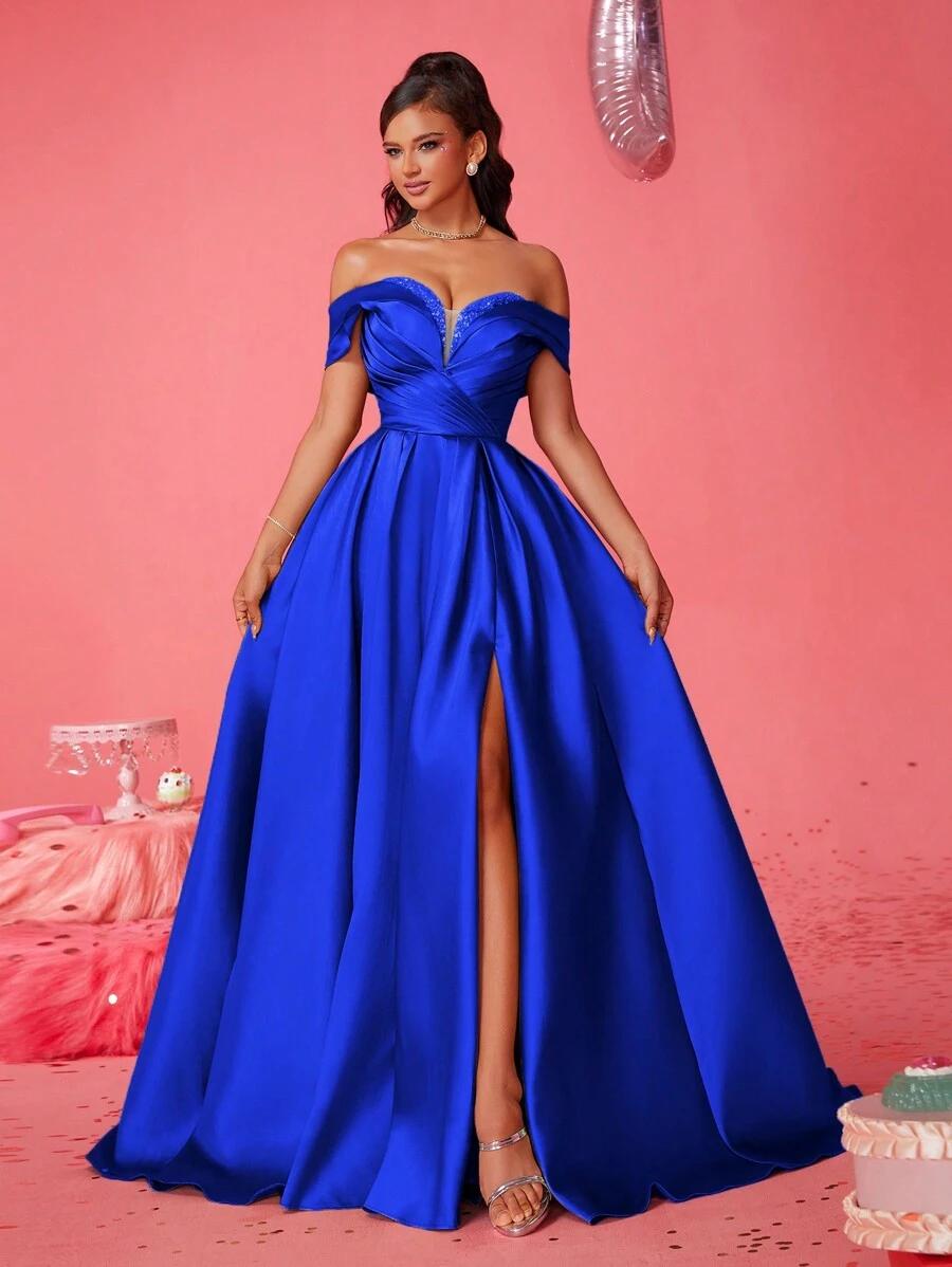 SMILPRINCE NIEBIESKA MAXI SUKIENKA S06__XL