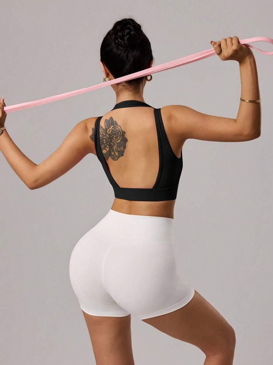 EASITHLETE CZARNY SPORTOWY TOP S06__S