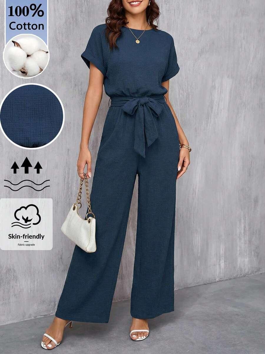 SHEIN NIEBIESKI KOMBINEZON CASUAL S06__XL
