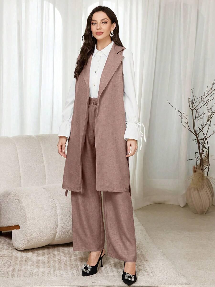MODELYN RÓŻOWA ELEGANCKA KAMIZELKA S06__L