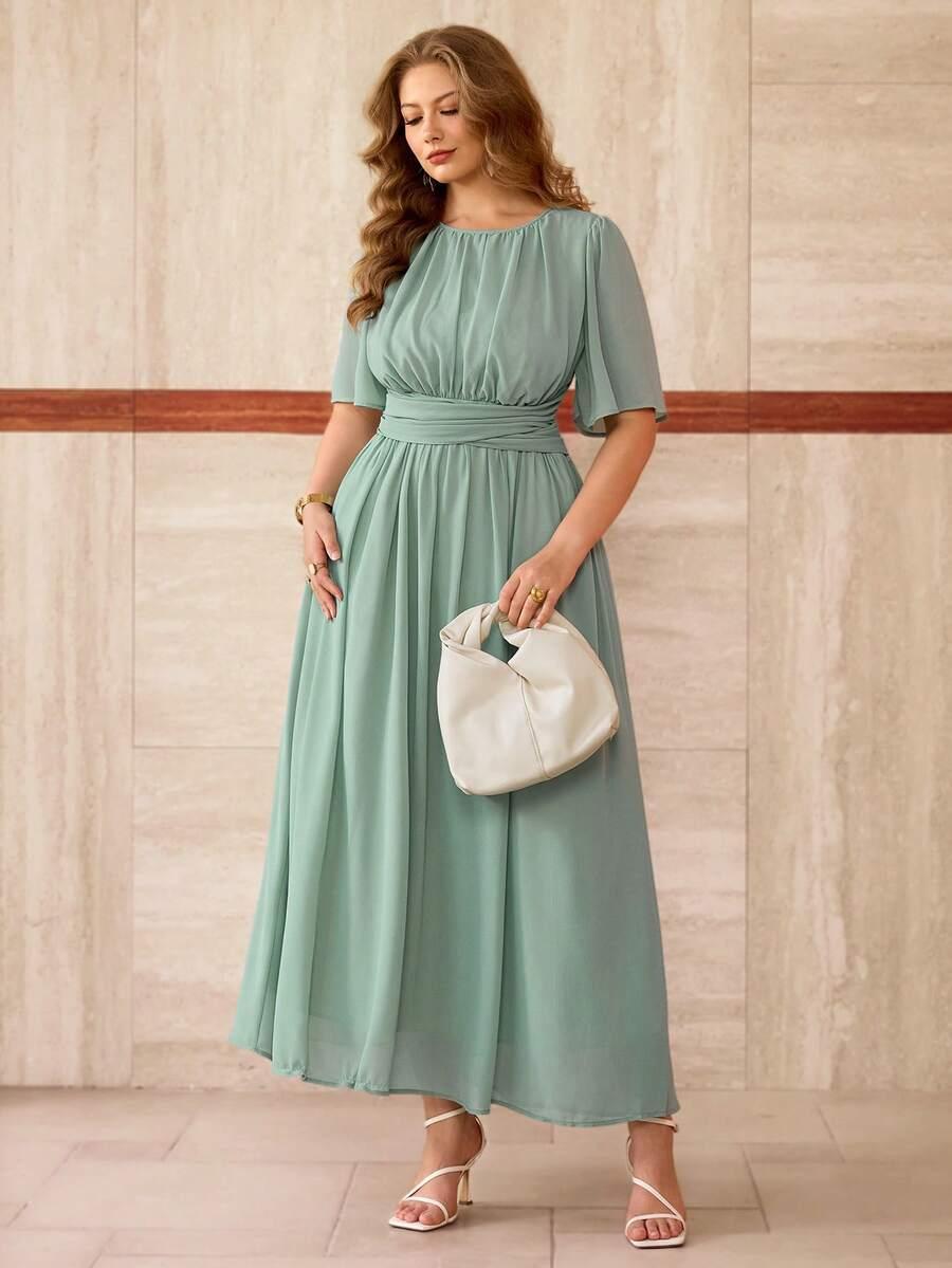 ROVEILLA ZIELONA MIDI SUKIENKA S06__46