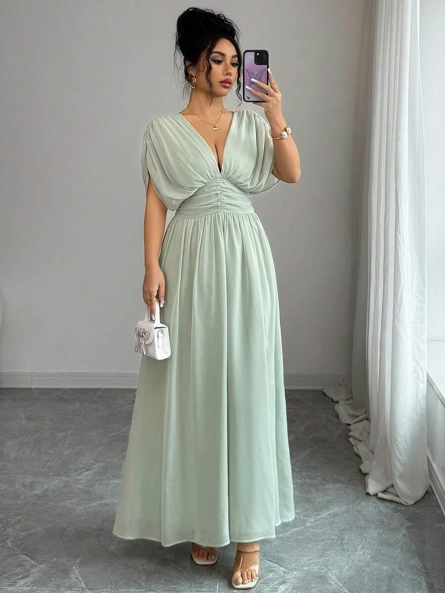 ELENZGA ZIELONA SUKIENKA MAXI S06__M