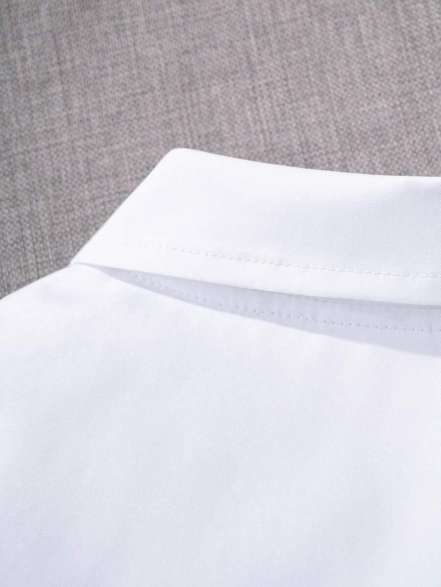 SHEIN BIAŁA KOSZULA KRÓTKI RĘKAW S06__98/104