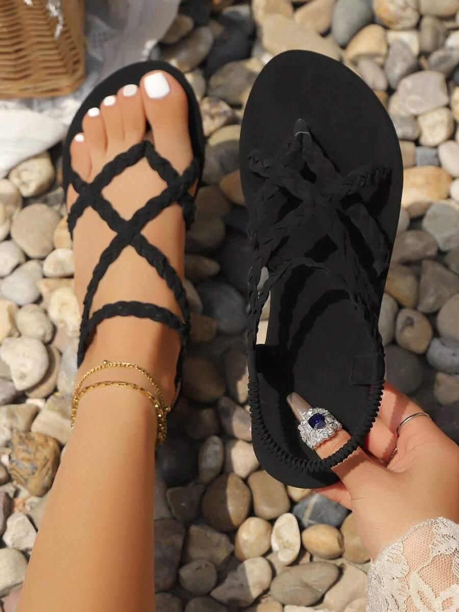 SHEIN SANDAŁY PŁASKI OBCAS S06__37