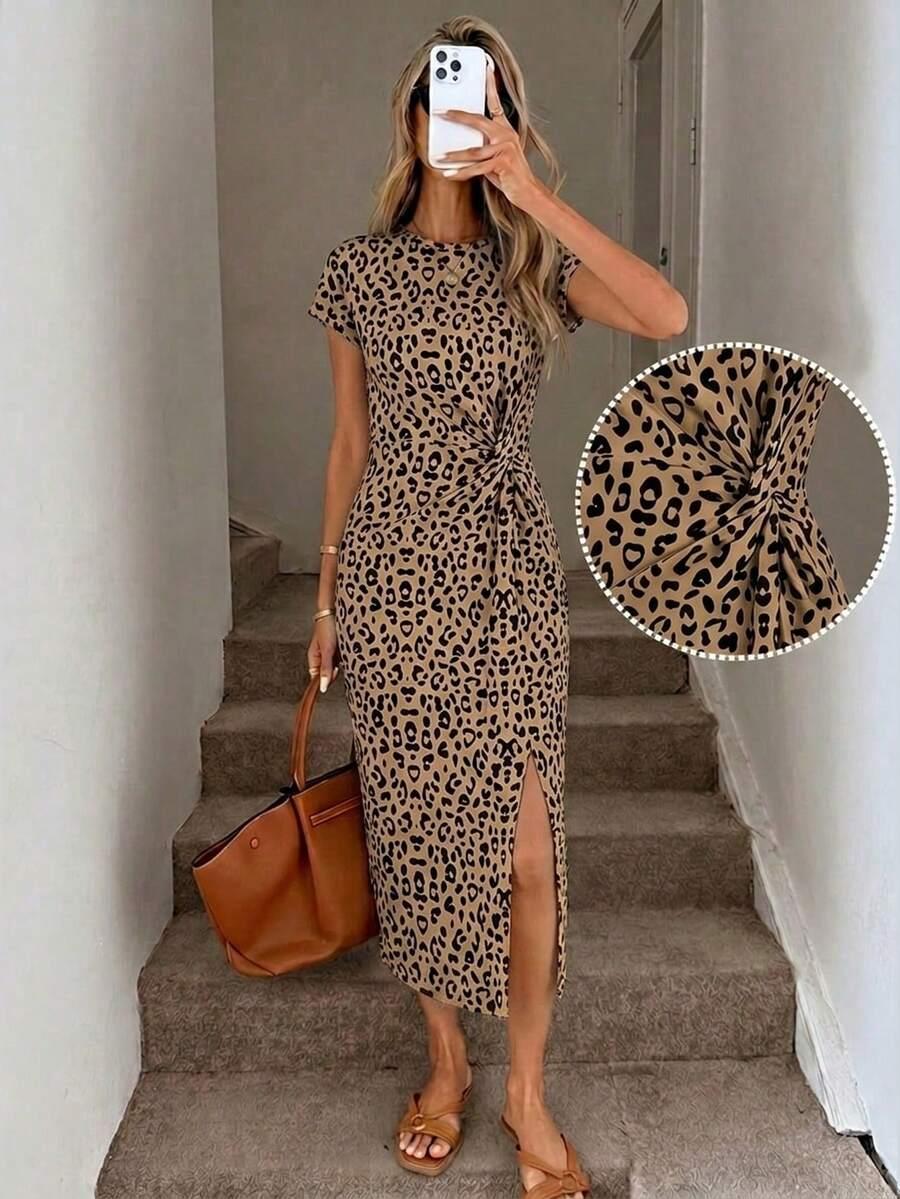 SHEIN SUKIENKA WZÓR PANTERKA S09__L
