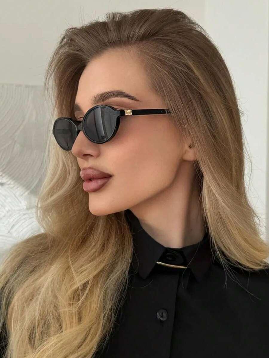 SHEIN CZARNE OKULARY PRZECIWSŁONECZNE S07
