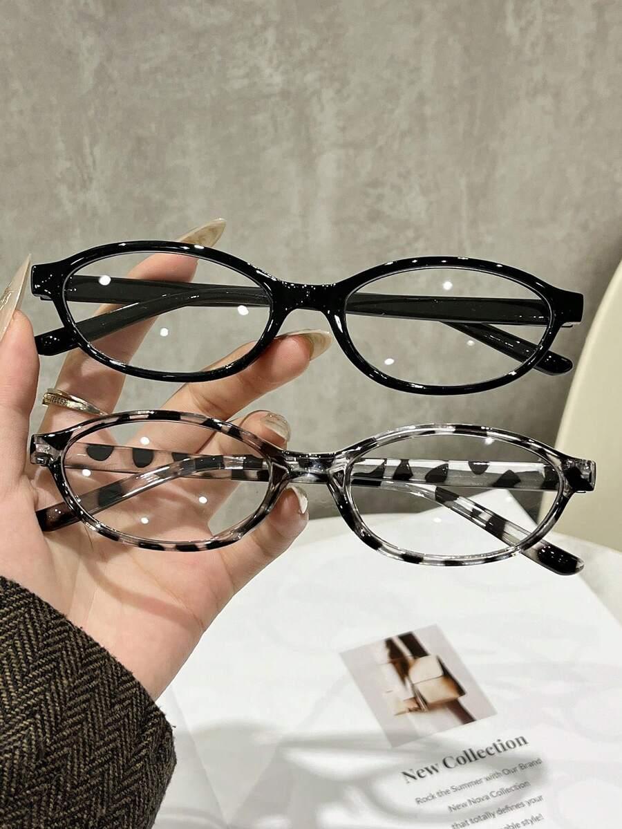SHEIN BRĄZOWE OKULARY ZERÓWKI S07