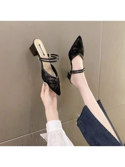 SHEIN CZARNE KLAPKI OBCAS S06__36