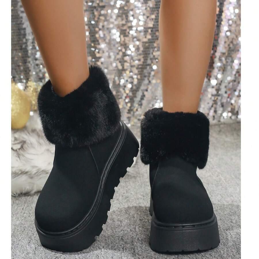 SHEIN CZARNE OCIEPLANE ŚNIEGOWCE ZAMEK W01__37,5
