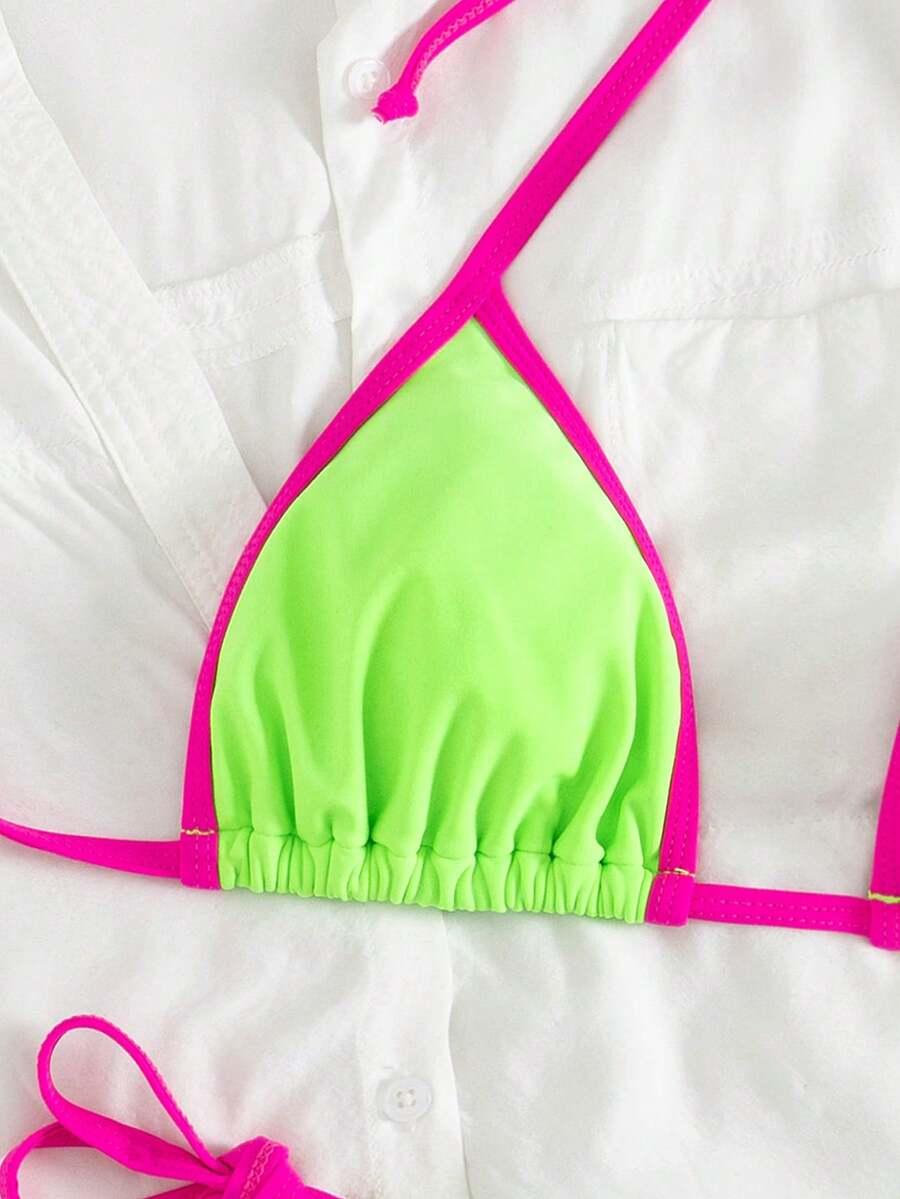 SHEIN DWUCZĘŚCIOWY STRÓJ KĄPIELOWY S09__M