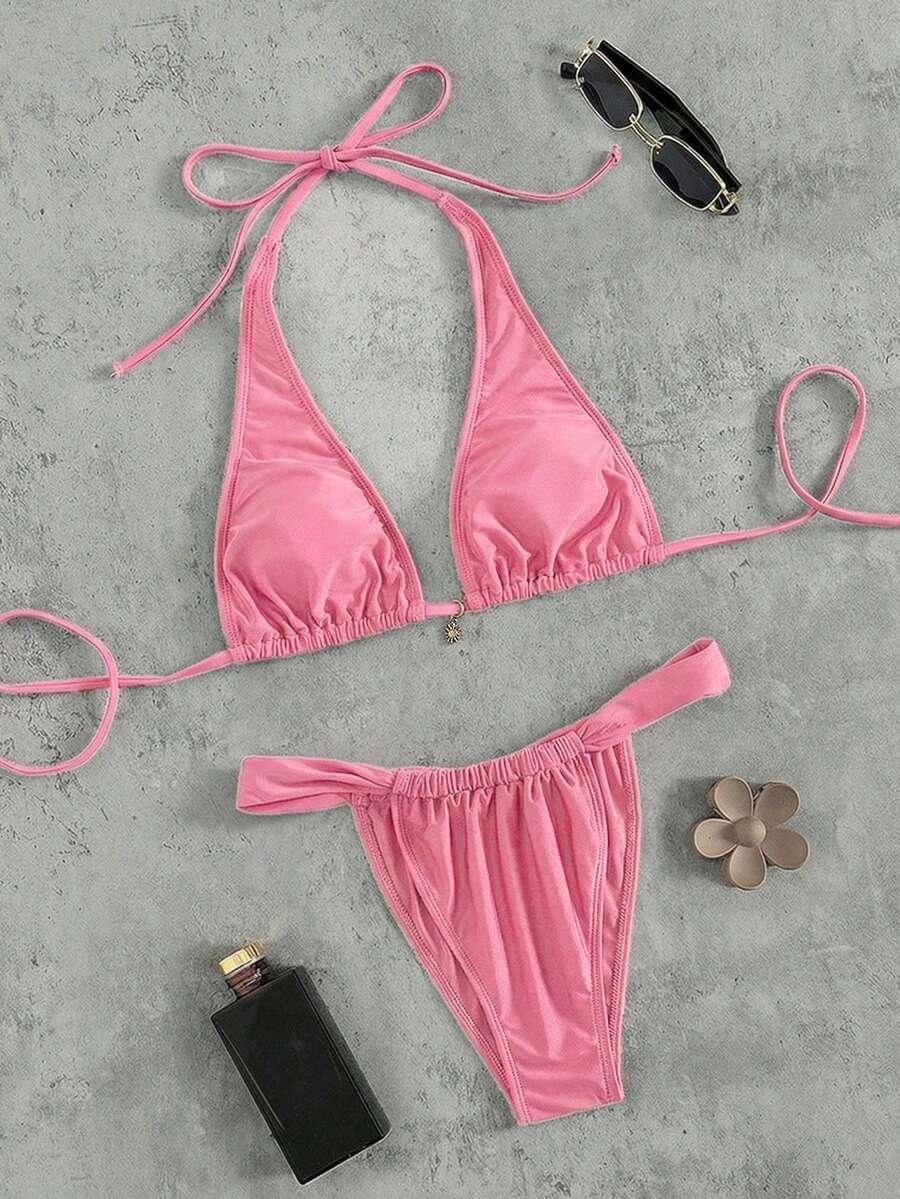 SHEIN DWUCZĘŚCIOWY STRÓJ KĄPIELOWY S09__M