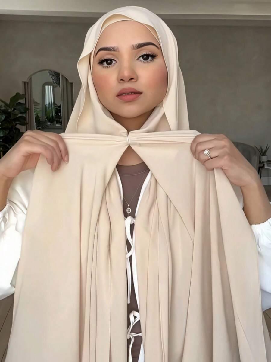 SHEIN BEŻOWA CHUSTA HIDŻAB S07