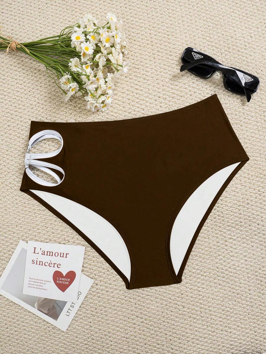 OCEVA BRĄZOWY DÓŁ OD BIKINI S06__M