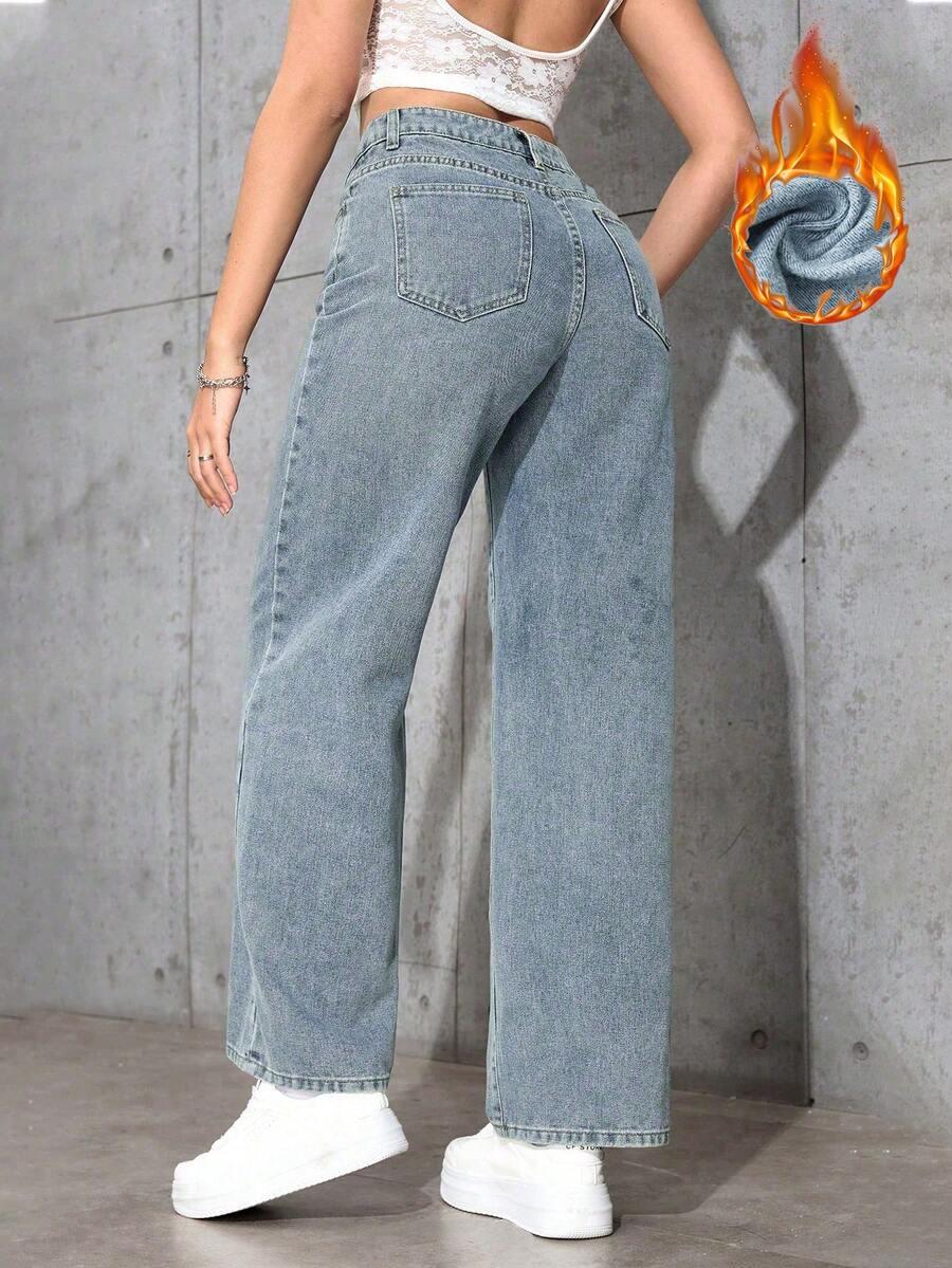 SHEIN NIEBIESKIE SPODNIE JEANS S06__XS