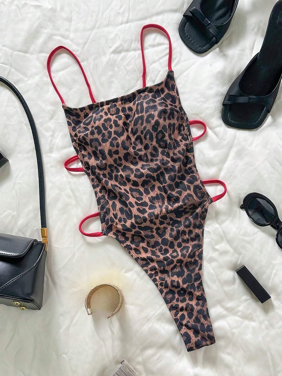 SWIM SXY JEDNOCZĘŚCIOWY STRÓJ KĄPIELOWY ANIMAL PRINT S09__M
