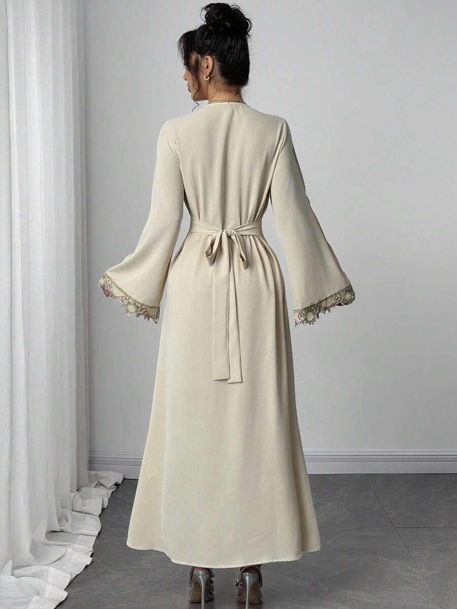 SHEIN MAXI SUKIENKA ZDOBIENIE HAFT S06__L