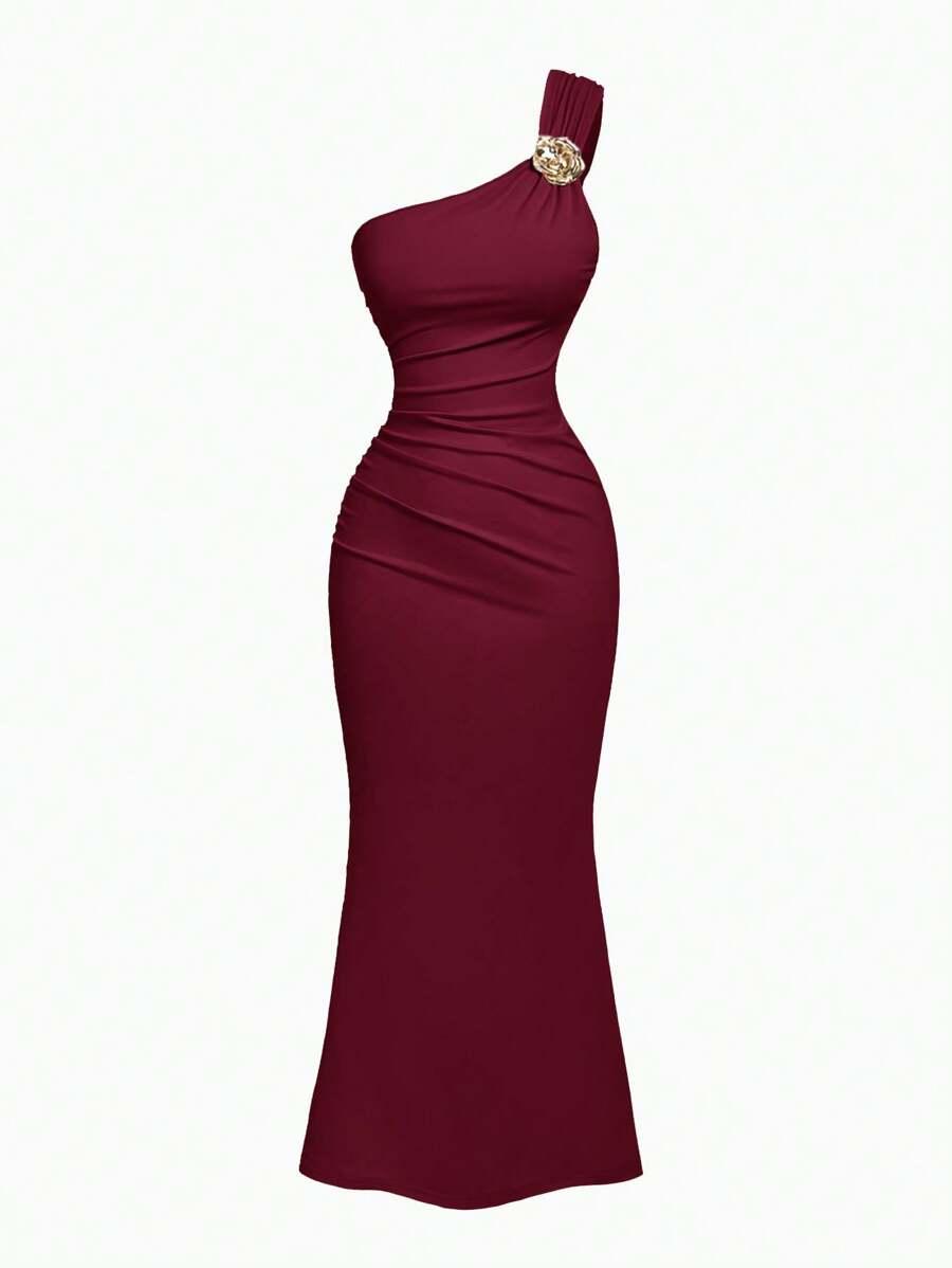 SHEIN BORDOWA MAXI SUKIENKA S06__162-166