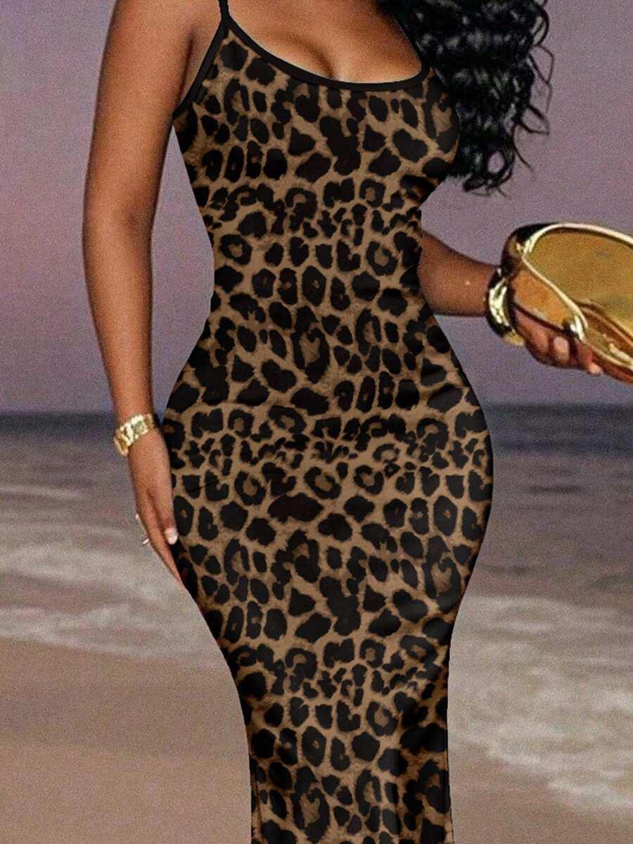 SLAYDIVA MAXI SUKIENKA ANIMAL PRINT S06__S