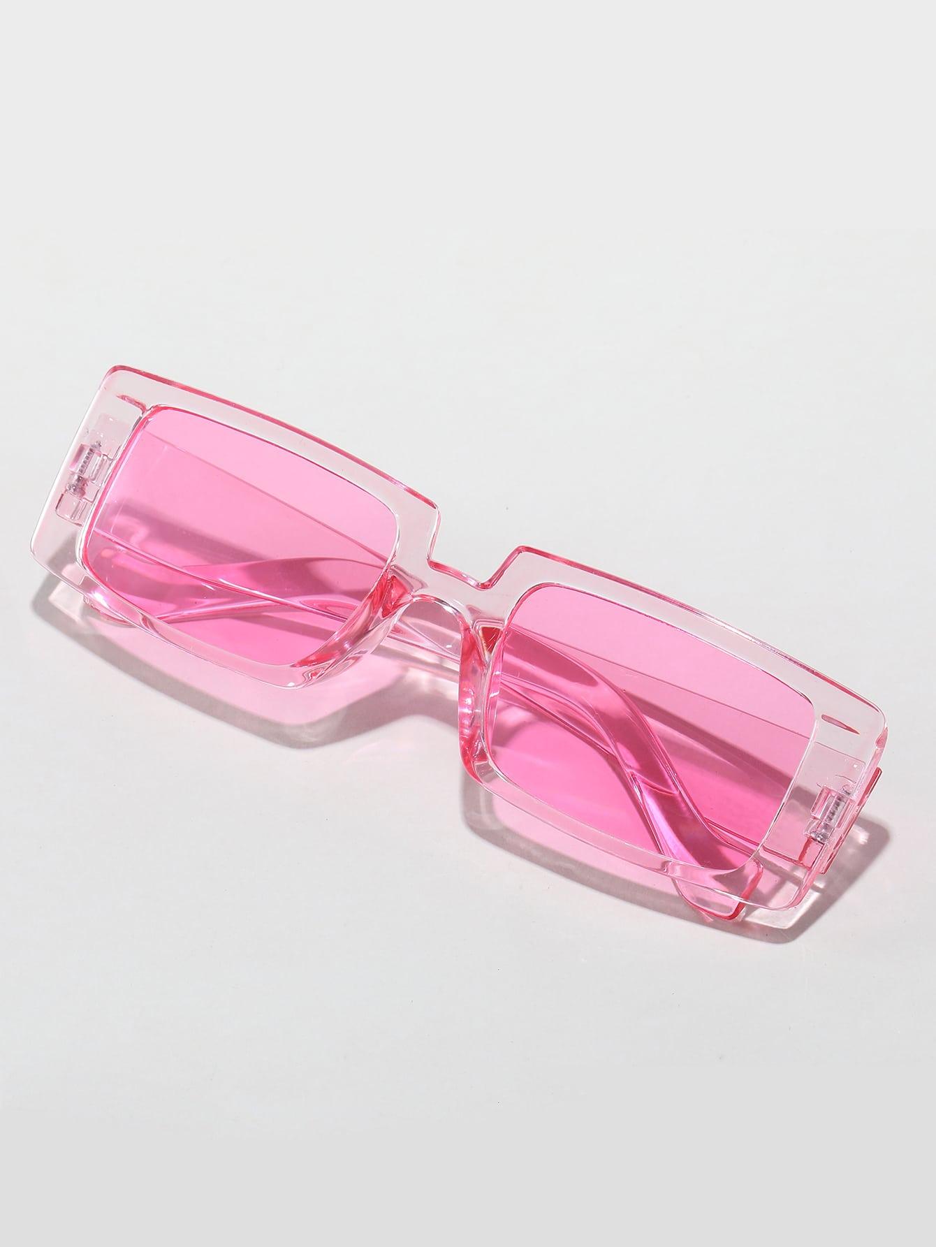 SHEIN RÓŻOWE OKULARY PRZECIWSŁONECZNE S07