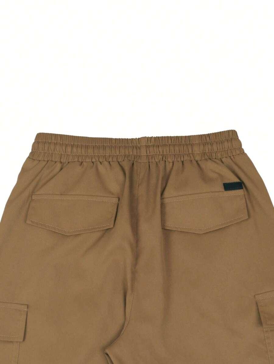 MANFINITY BRĄZOWE SPODENKI KIESZENIE PK01__XXL