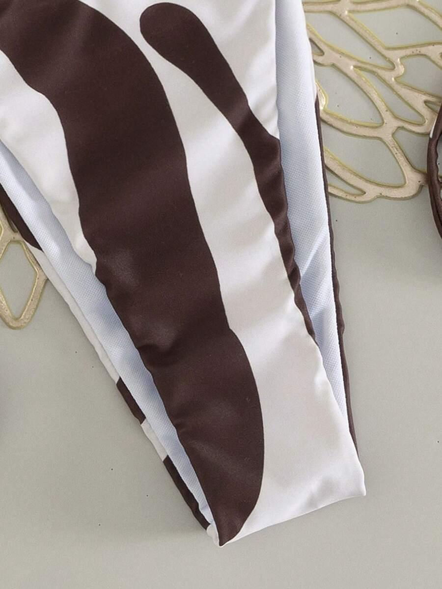 SHEIN DÓŁ BIKINI ZDOBIENIE KONTRAST