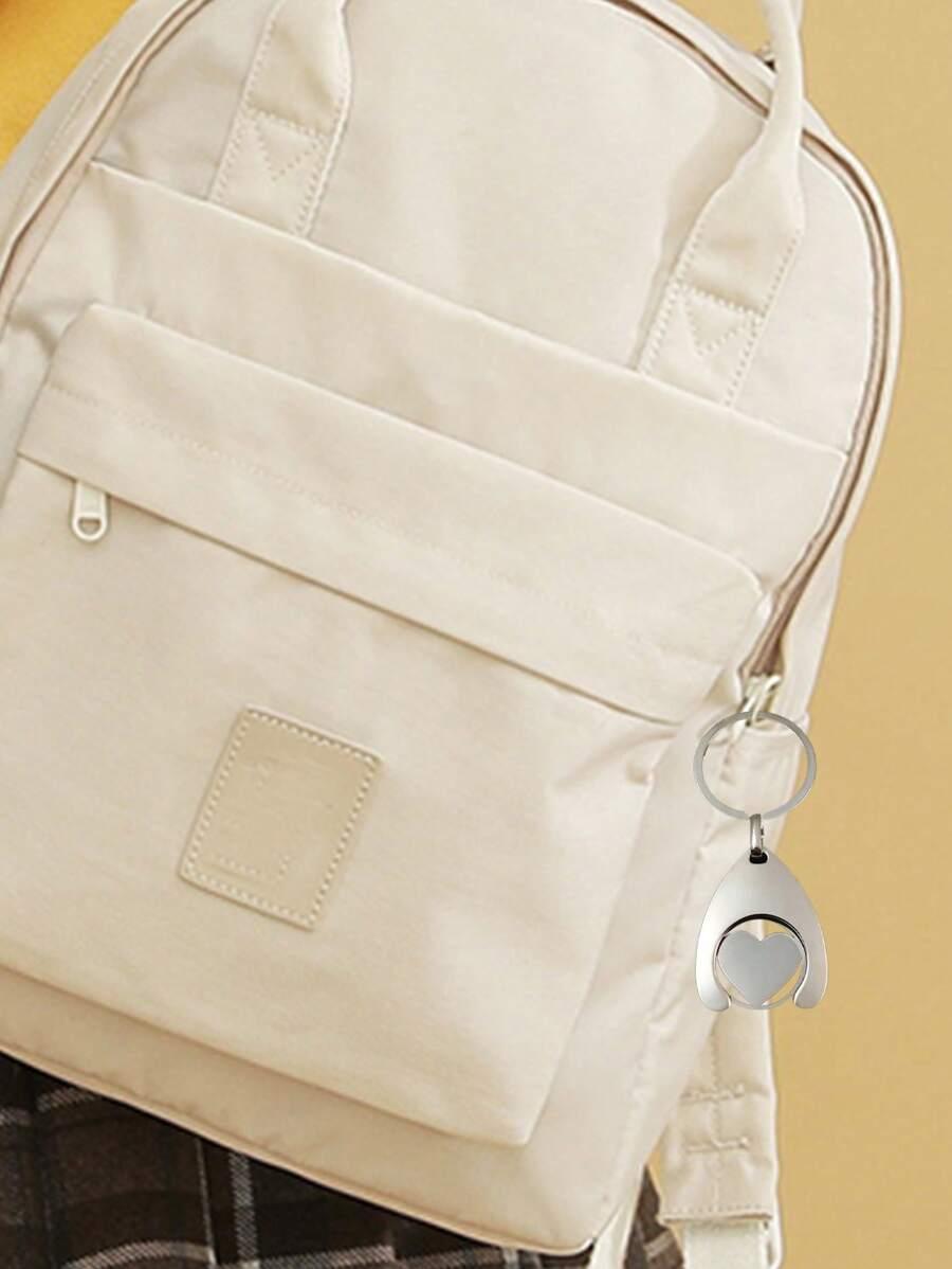SHEIN SREBRNY BRELOK SERCE S07