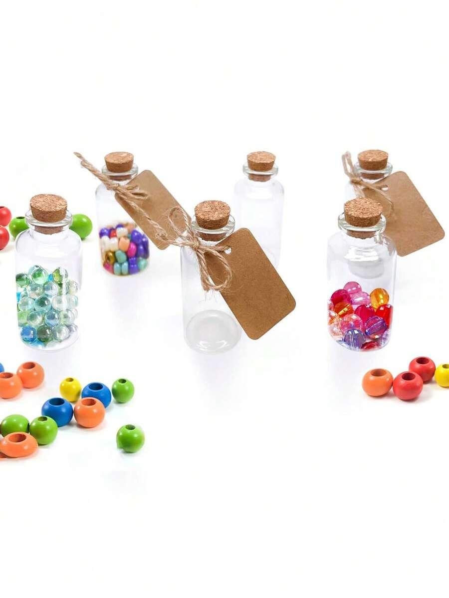 SHEIN SZKLANE BUTELECZKI Z KORKIEM 20-PACK S07__12ML