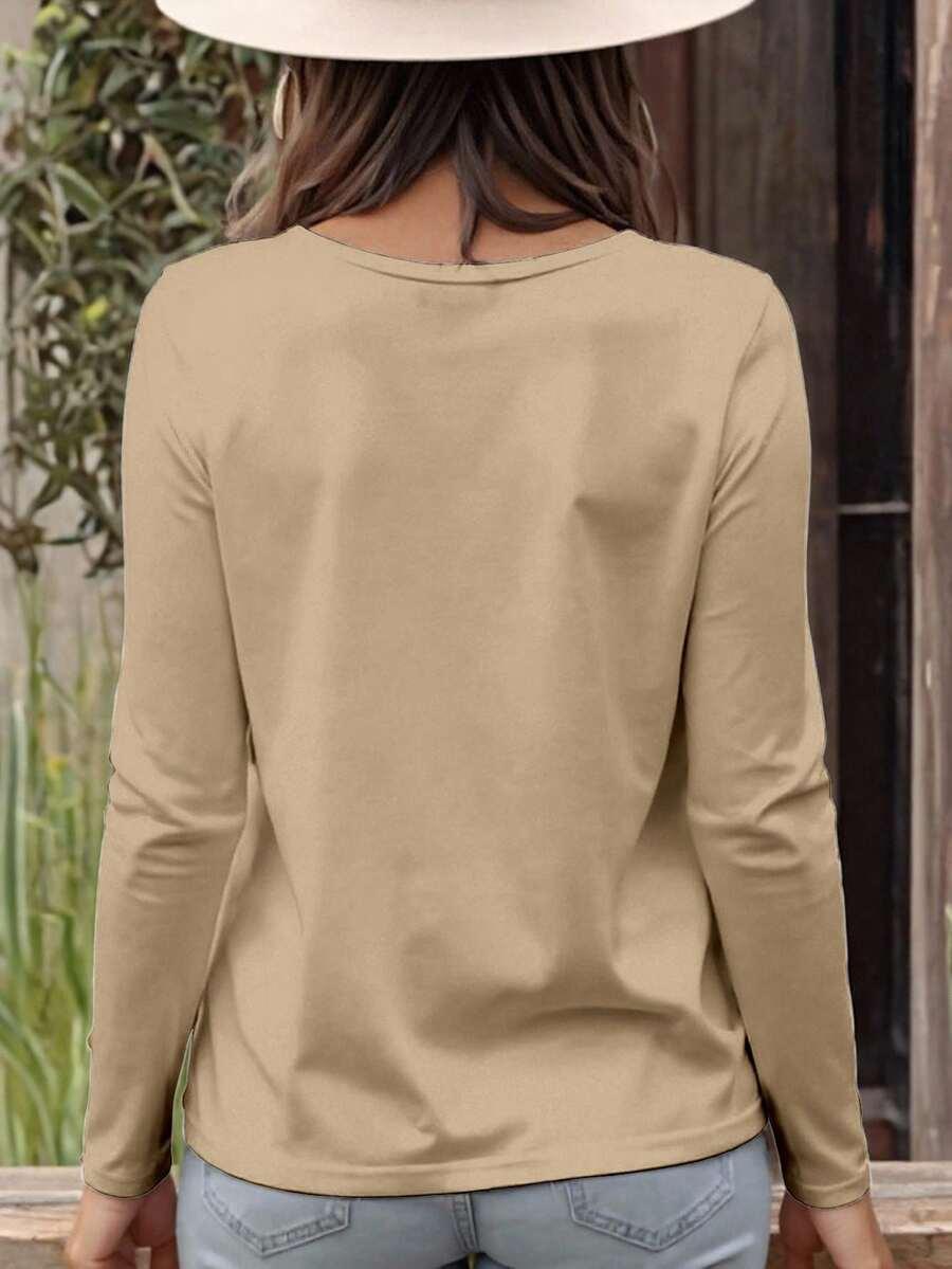 SHEIN BEZOWA BLUZKA DŁUGI RĘKAW S06__46