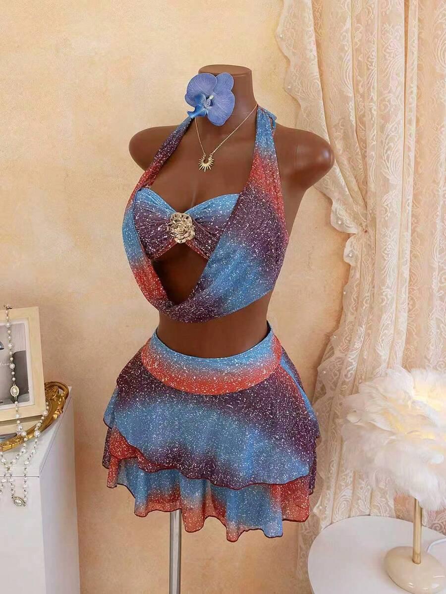 SHEIN DWUCZĘŚCIOWY STRÓJ KĄPIELOWY S09__XL