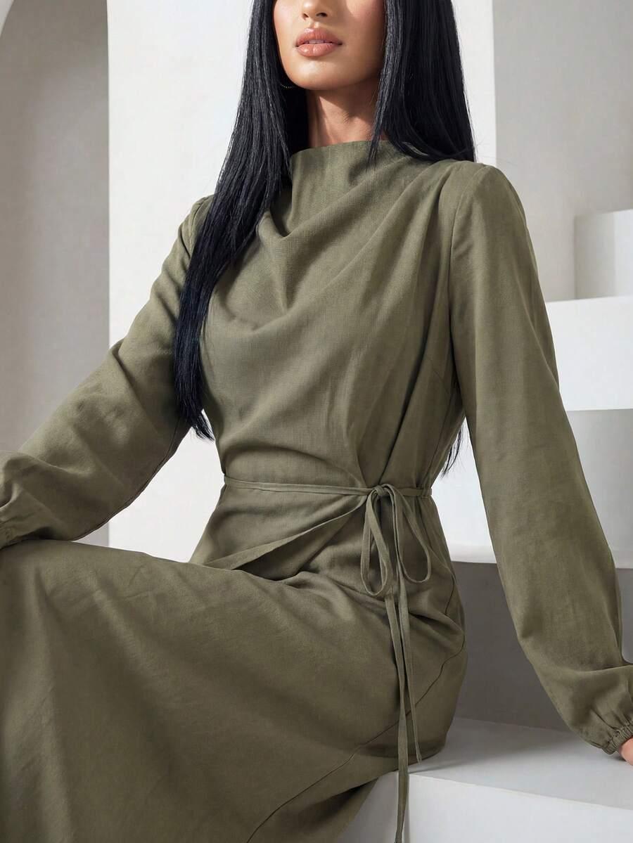 VEILORIE ZIELONA MAXI SUKIENKA S06__M