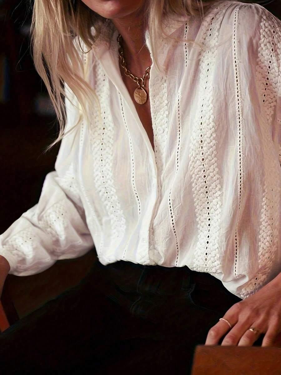 SHEIN BIAŁA KOSZULA DŁUGI RĘKAW S06__XL
