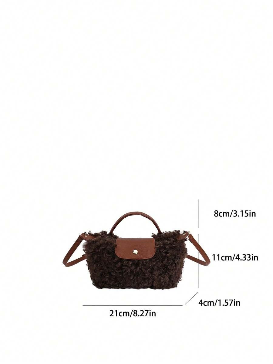 SHEIN BRĄZOWA TOREBKA NA RAMIĘ S07__11X21CM