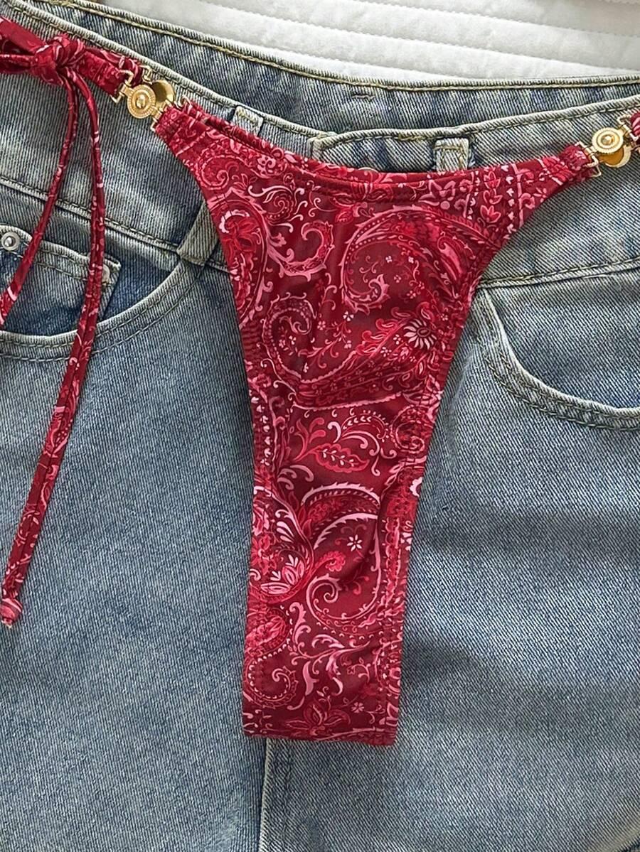 SHEIN DWUCZĘŚCIOWY STRÓJ KĄPIELOWY S09__M