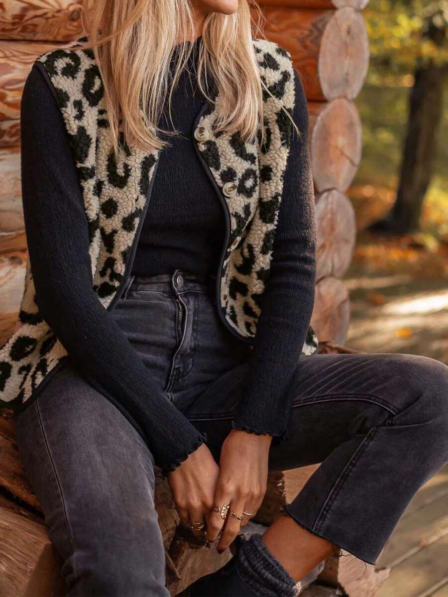 SHEIN KAMIZELKA ANIMAL PRINT S06__M