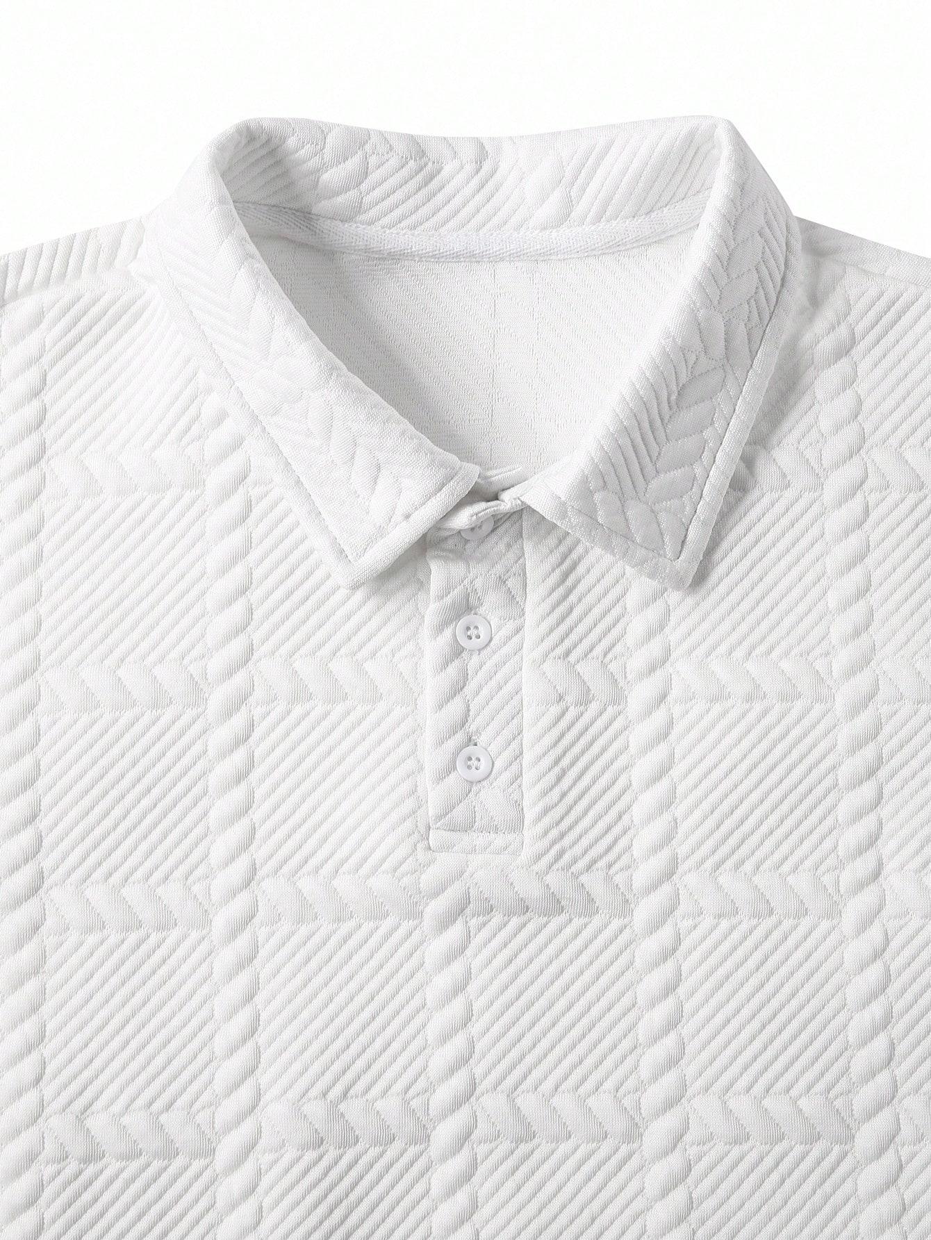 SHEIN KOSZULKA POLO Z DŁUGIM RĘKAWEM S06__M