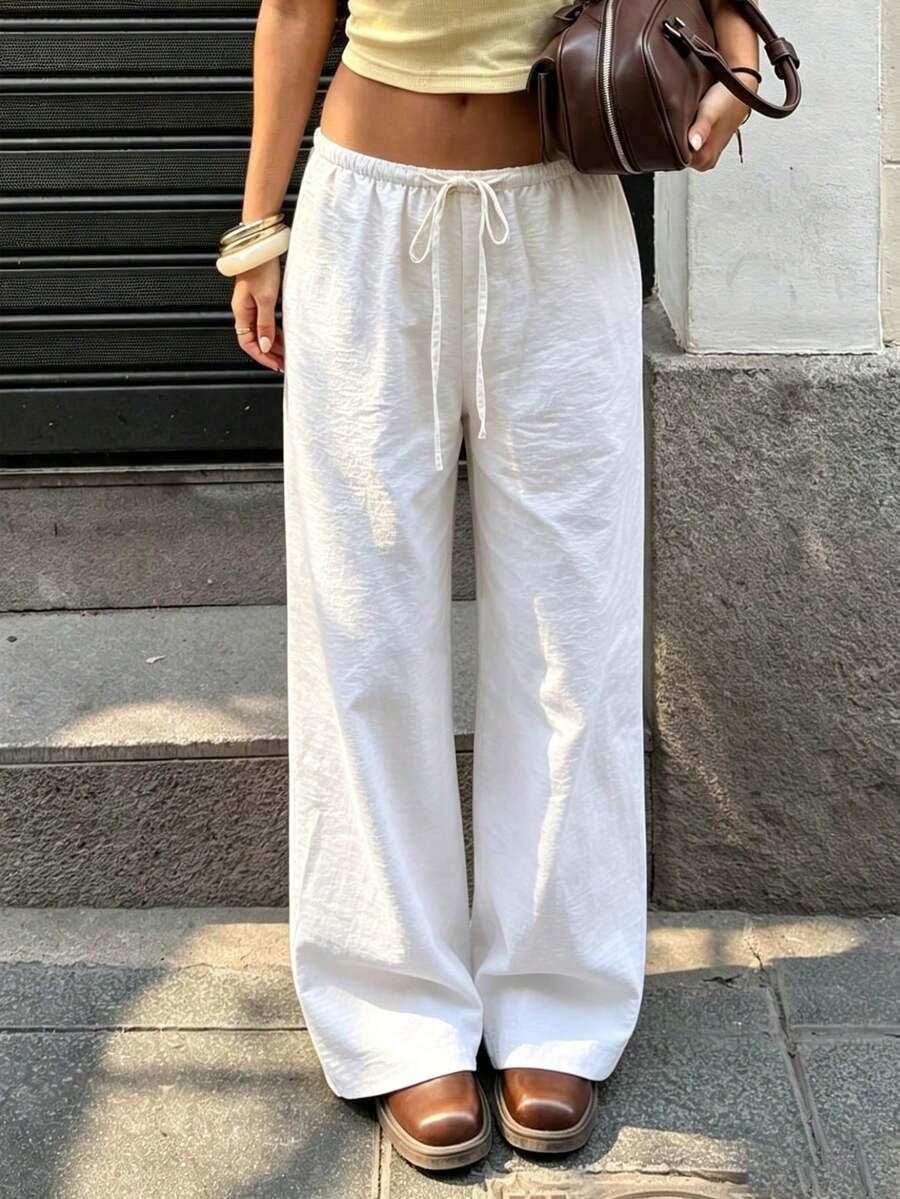 SHEIN BEŻOWE SPODNIE CASUAL S06__XS