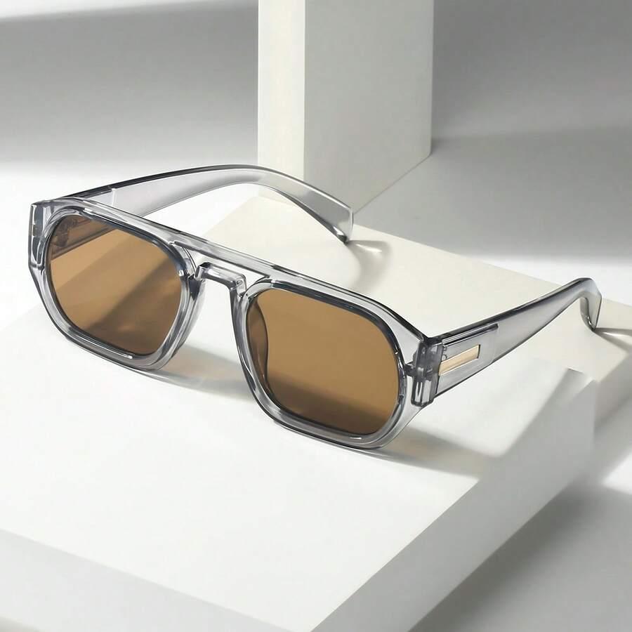 SHEIN OKULARY PRZECIWSŁONECZNE SZARE OPRAWKI S07
