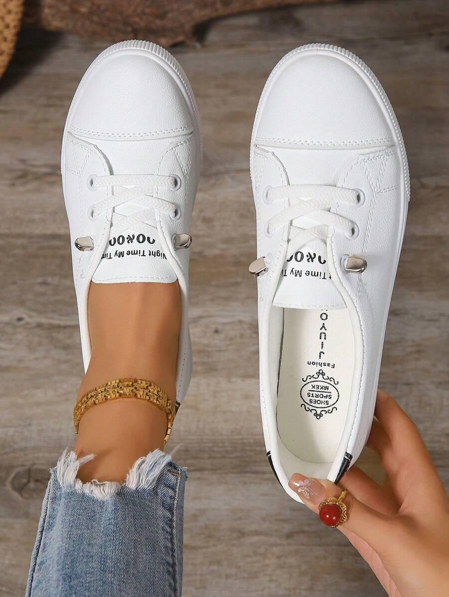 SHEIN BIAŁE SPORTOWE BUTY IMITACJA SKÓRY S06__37,5