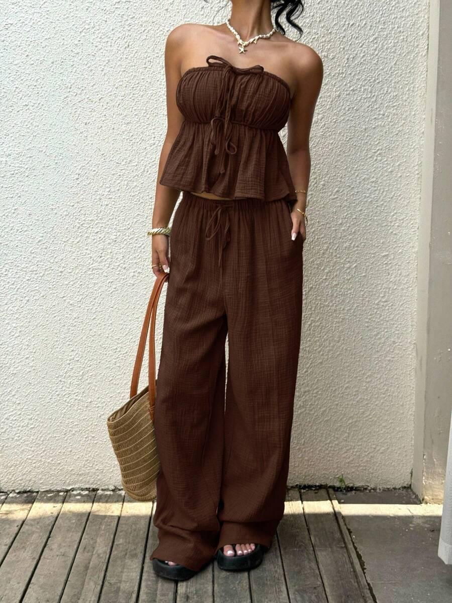 SHEIN TOP SPODNIE KOMPLET S06__XS
