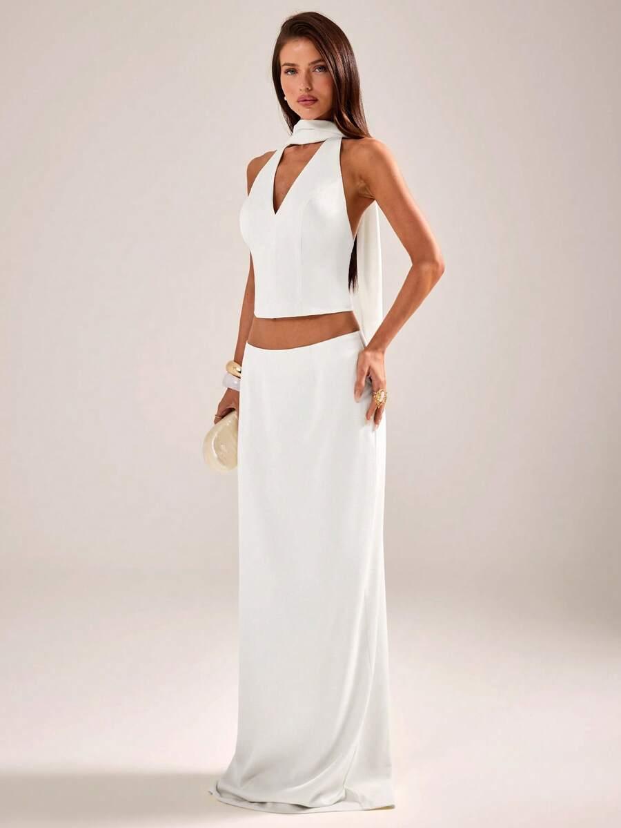 SHEIN KOMPLET TOP SPÓDNICA S06__M