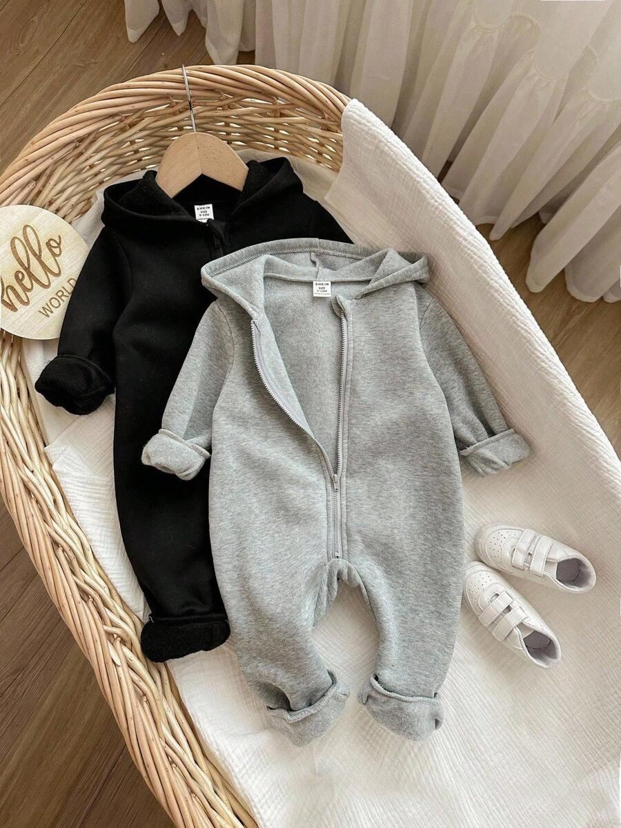 SHEIN KOMBINEZON Z KAPTUREM 2-PACK S06__74/80