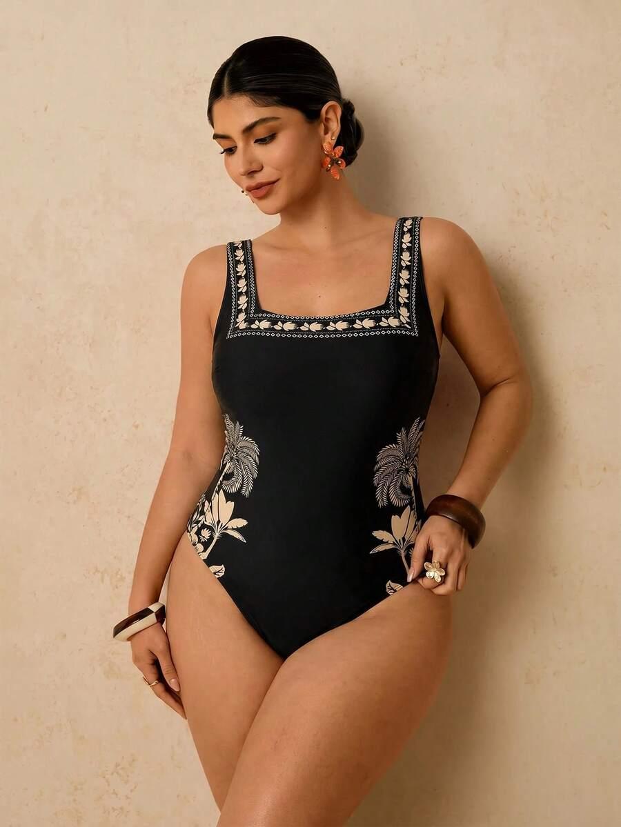 SHEIN JEDNOCZĘŚCIOWY STRÓJ KĄPIELOWY S09__XXL