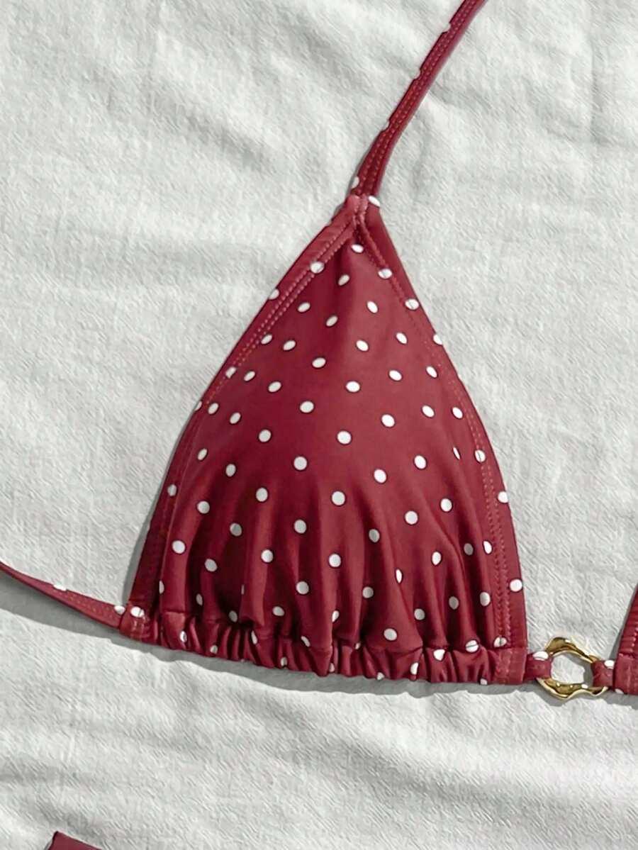 SWIM MOD DWUCZĘŚCIOWY STRÓJ KĄPIELOWY WZÓR GROSZKI S09__S