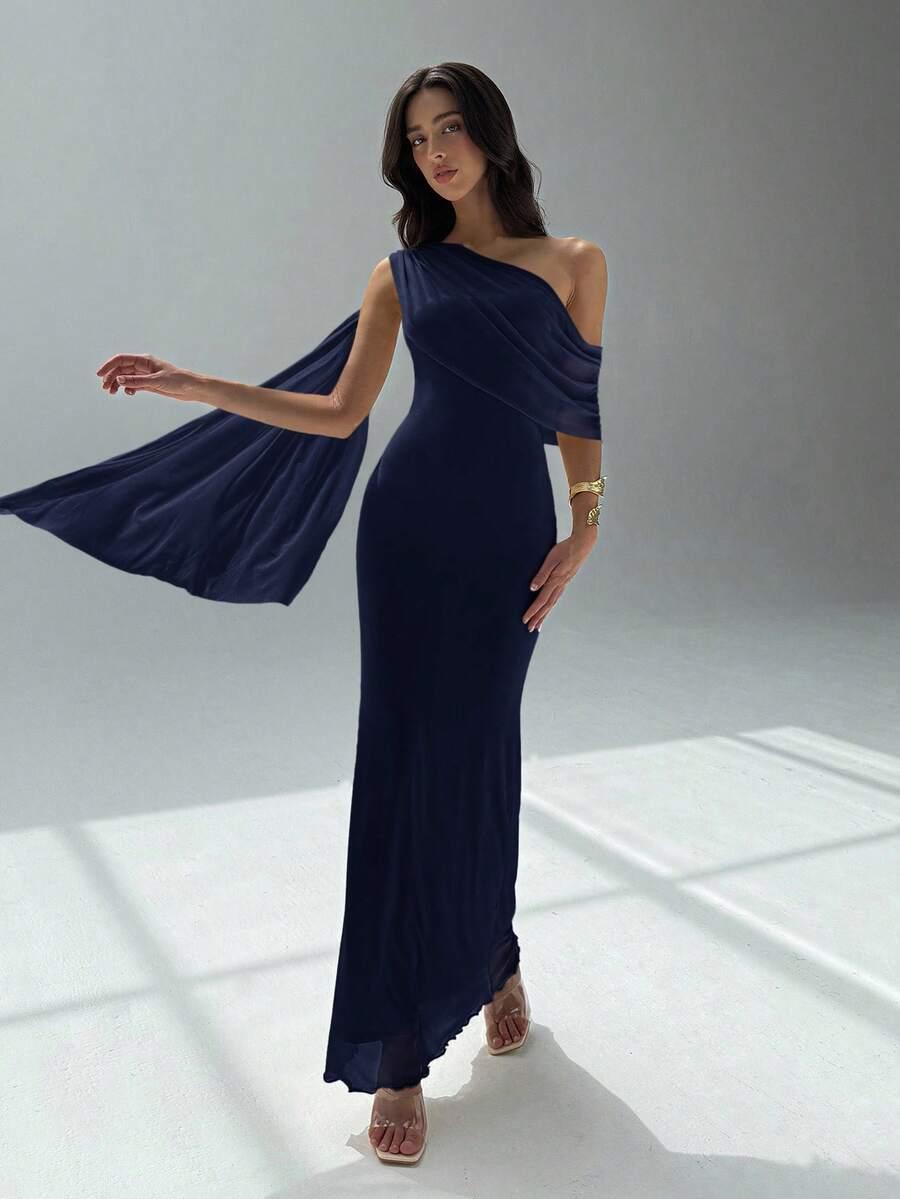 ALORUH GRANATOWA MAXI SUKIENKA S06__XS